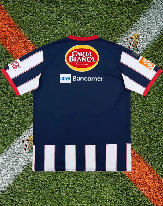 CF Monterrey Away Jersey – Block Stripe Red Trim Edition