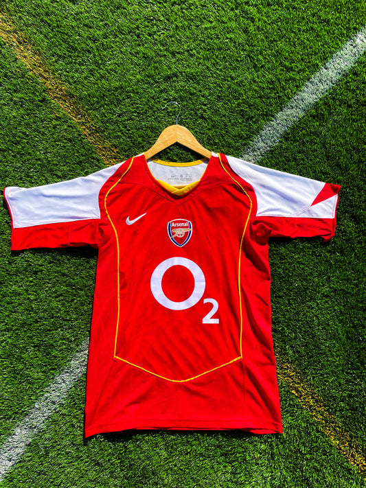 Arsenal 2004/2005 Home Henry 14 - Iconic Retro Soccer Jersey - Five Of Cups Official