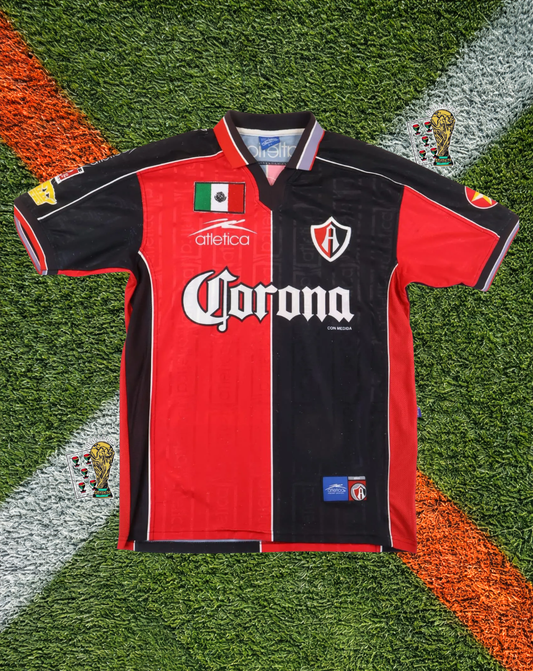 Atlas 1999-2000 Home Jersey – Corona Plain Halved Edition