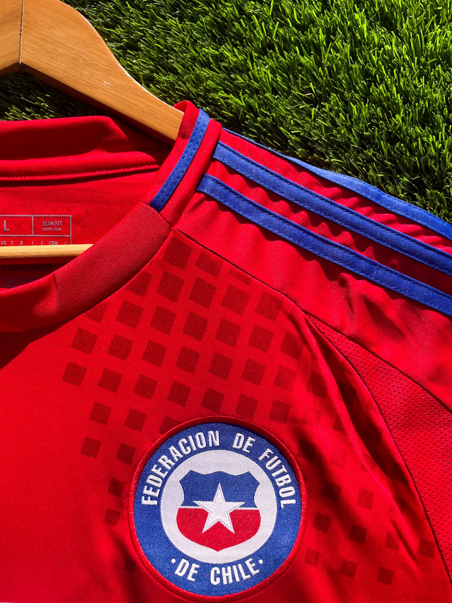 Chile 2024 Home #10 Copa América Jersey – Red Adidas Football Kit with Classic Crest and Modern Design - Five Of Cups Official