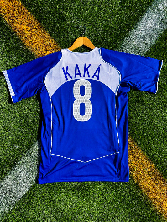 Brazil 2004 Away Kaká #8 Copa America Edition Vintage Nike Soccer Jersey – Iconic Retro Football Kit - Five Of Cups Official