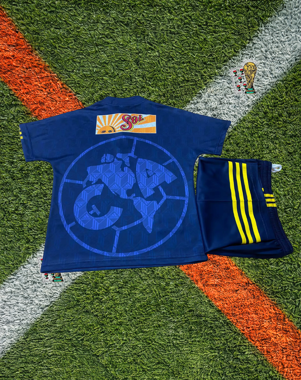 Club America 1996-97 Away Jersey – World Map Navy Edition