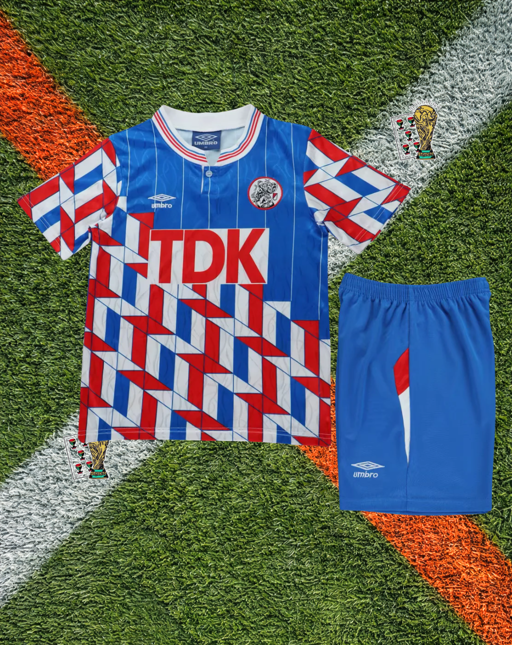 Ajax 1994-95 Home Jersey – TDK Geometric Youth Edition