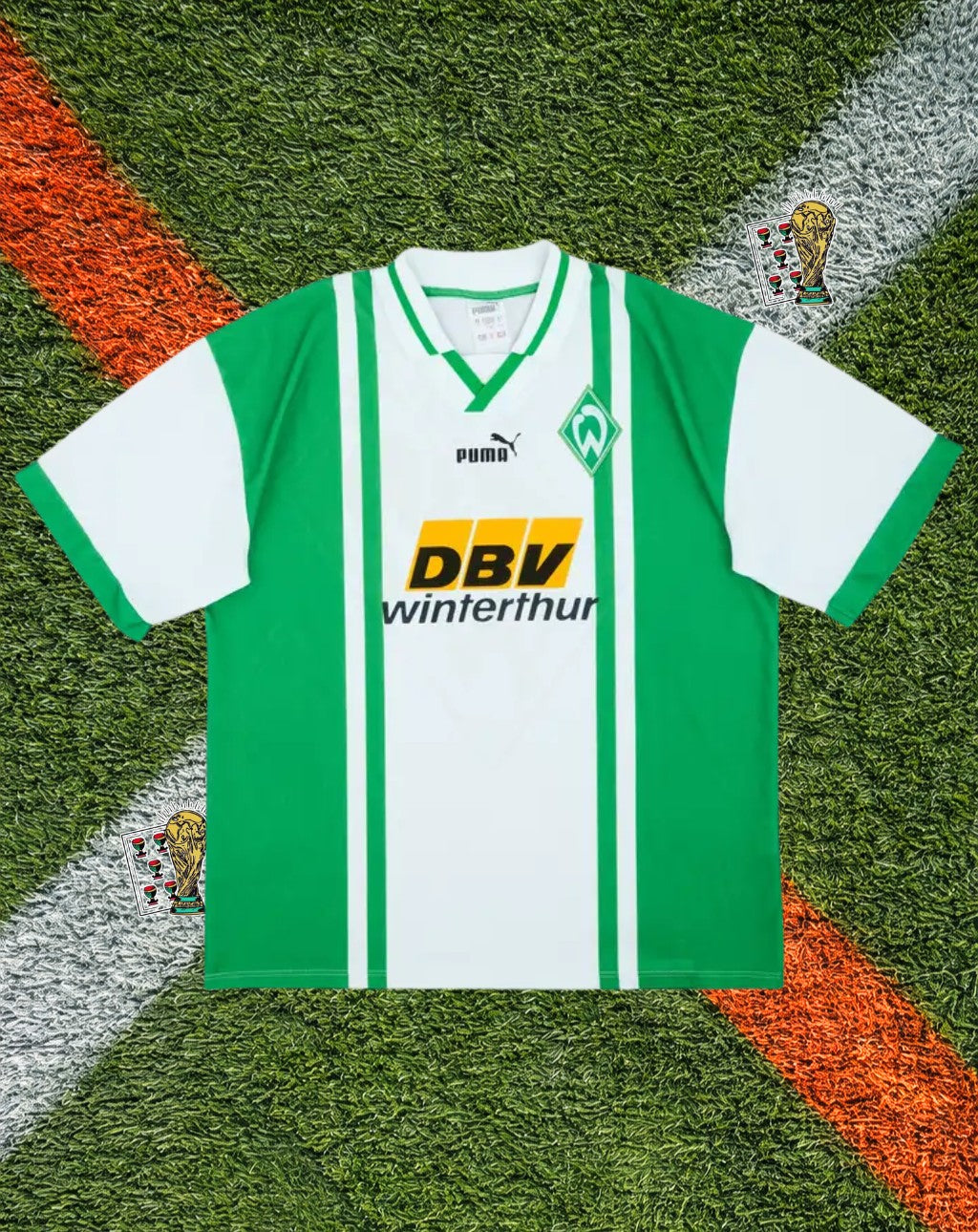 Werder Bremen 1995-96 Home Jersey – DBV Winterthur Stripe Edition