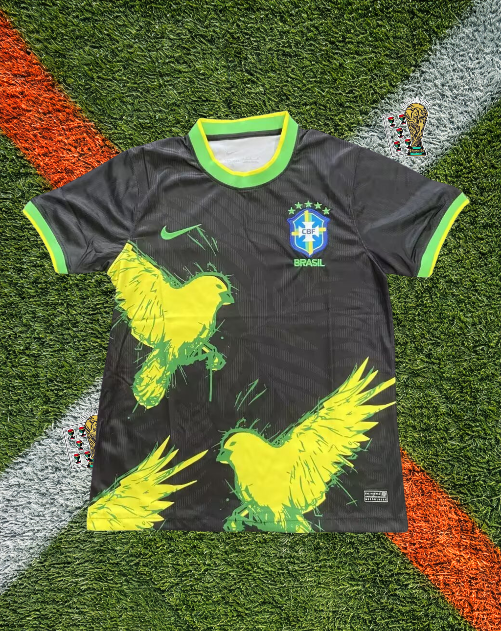 Brazil Third Jersey – Golden Birds Black Edition