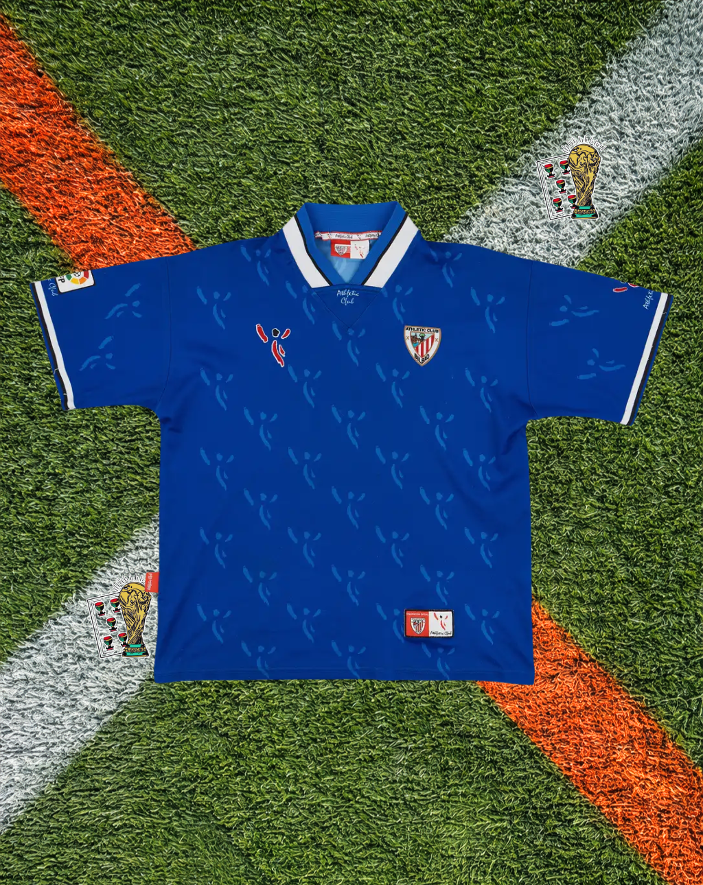 Athletic Bilbao 1997-98 Away Jersey – Running Figure Jacquard Edition