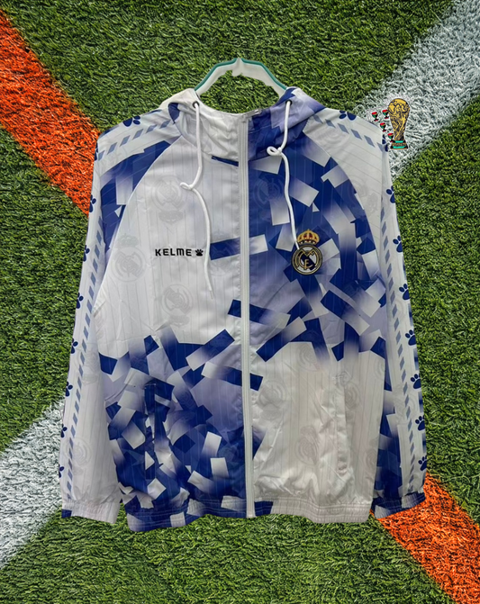 Real Madrid 2020s Windbreaker – Merengue Confetti Hooded Edition