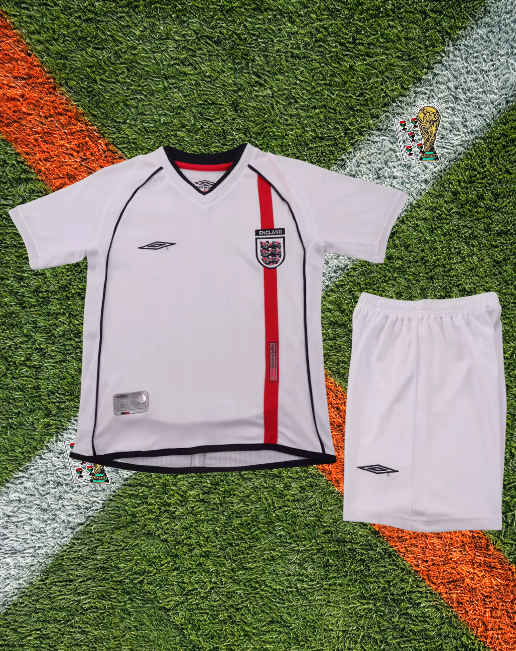 England 2002 Home Jersey – Three Lions Classic Home Edition