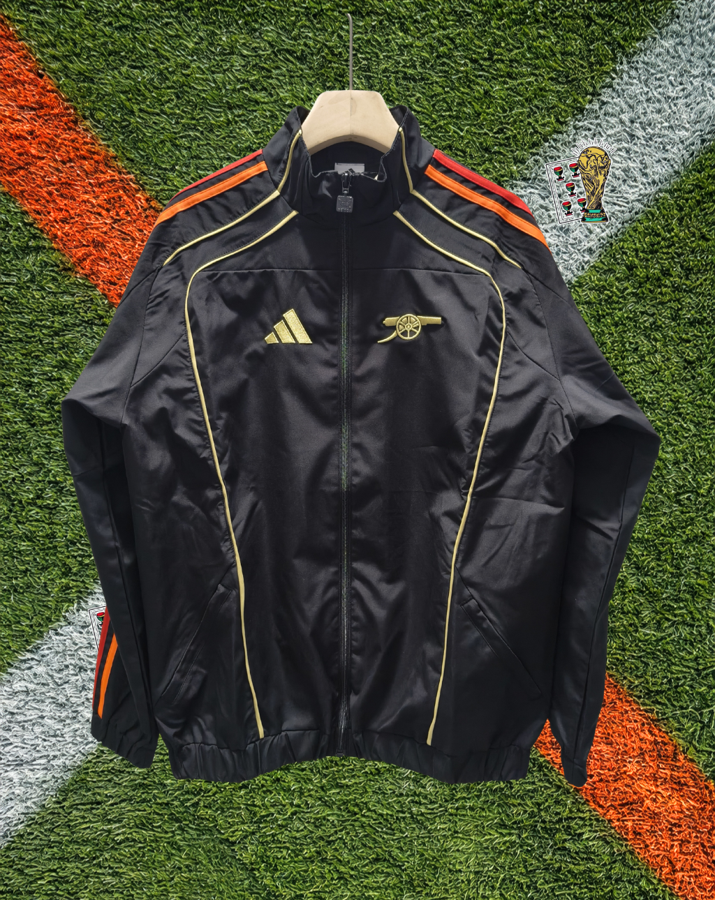 Arsenal 2020s Windbreaker – Gunners Gold Piping Edition
