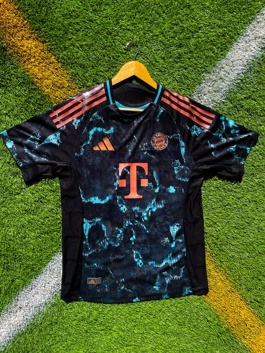 Front view of Bayern Munich 2024-2025 Away Lightning Player Version jersey

