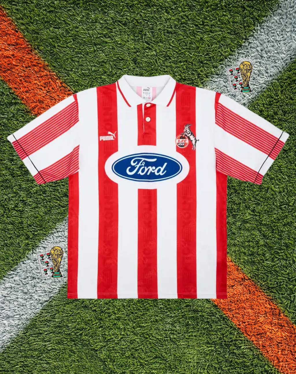 1. FC Köln 1995-96 Home Jersey – Ford Stripe Edition