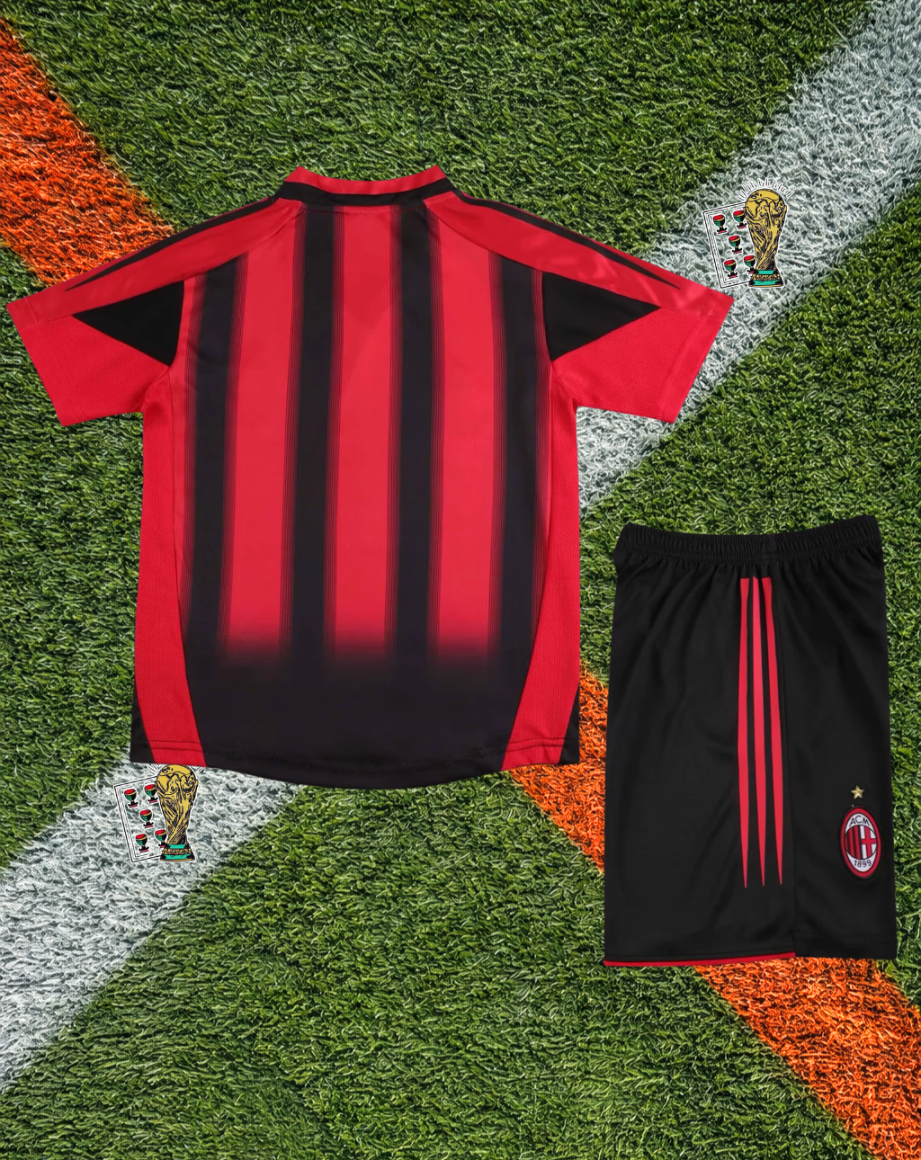AC Milan Home Jersey – Retro-Modern Fade Youth Edition