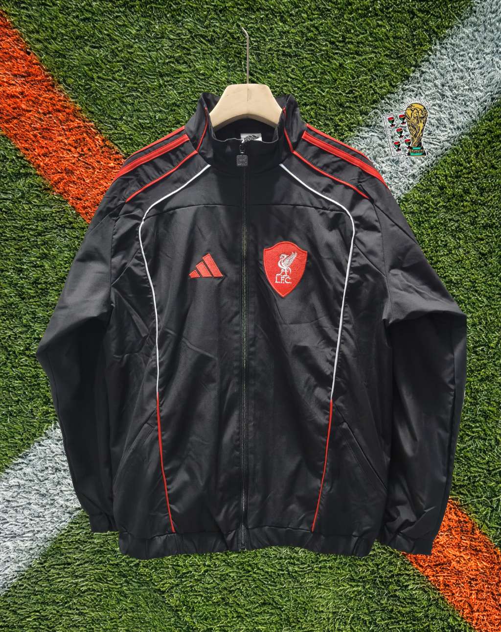 Liverpool 2020s Windbreaker – Anfield Black Classic
