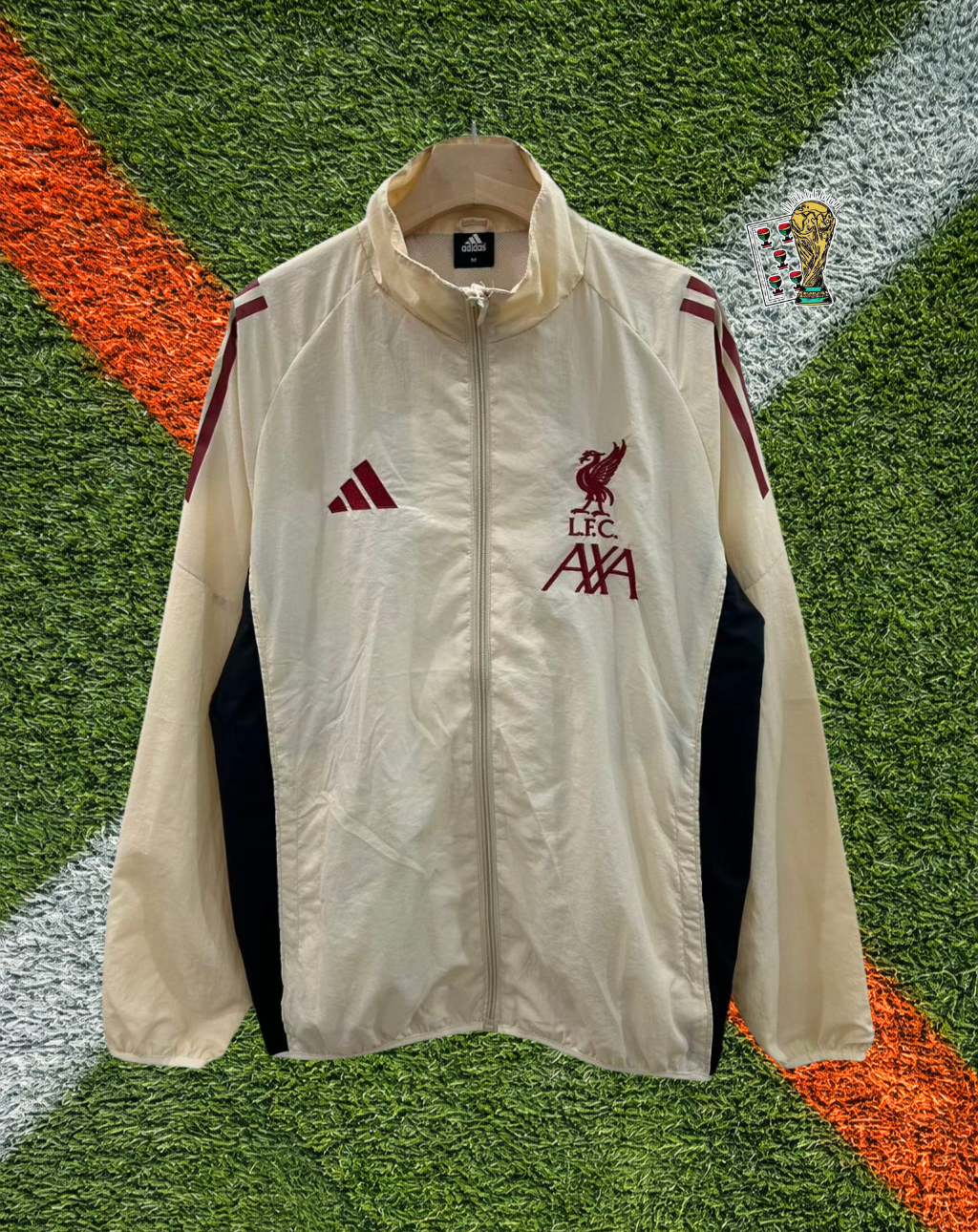 Liverpool 2020s Windbreaker – Anfield Cream Classic