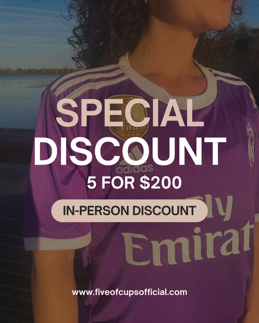 5 Jerseys for $200