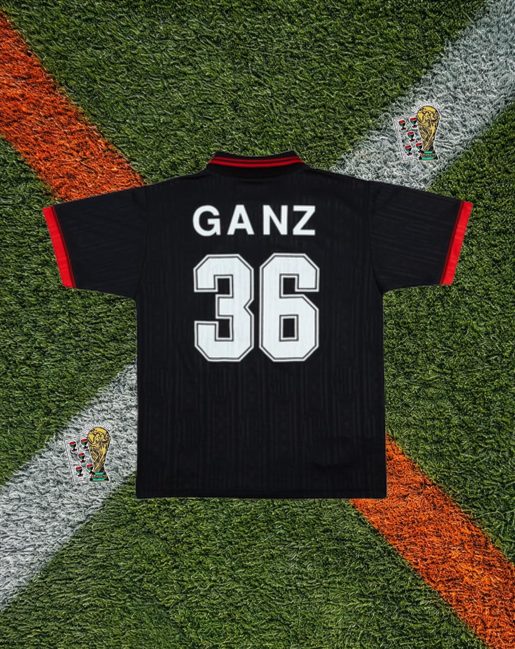 AC Milan 1997–98 Third Jersey –Ganz #36- Classic Lotto x Opel