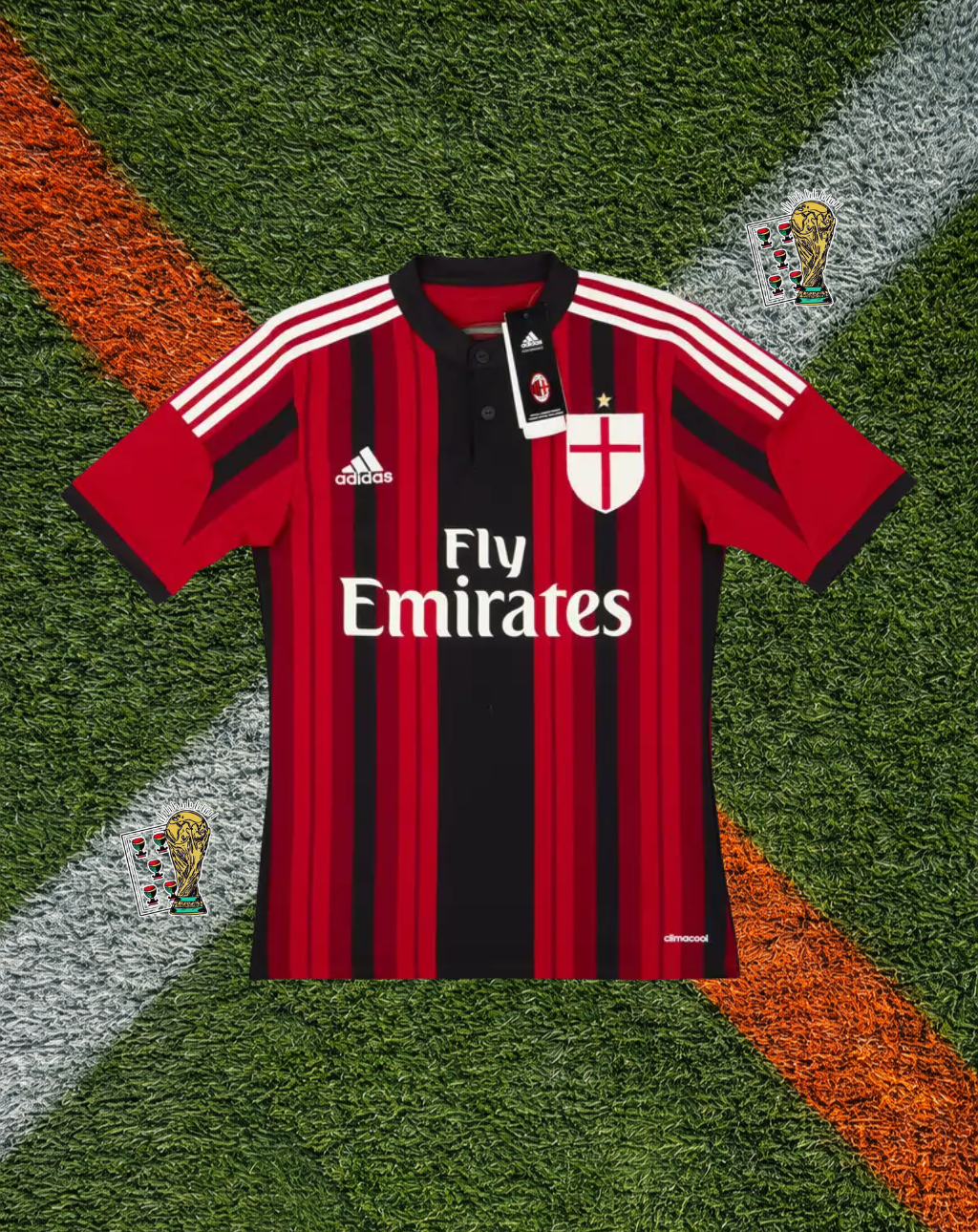 AC Milan 2014–15 Home – Balotelli #45 -Iconic Rossoneri Revival Shirt