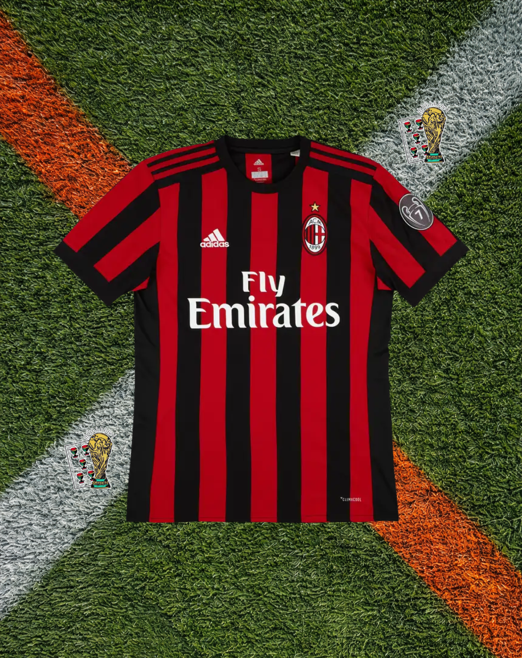 AC Milan 2017–18 Home Jersey – Çalhanoğlu #10 -Modern Rossoneri Classic