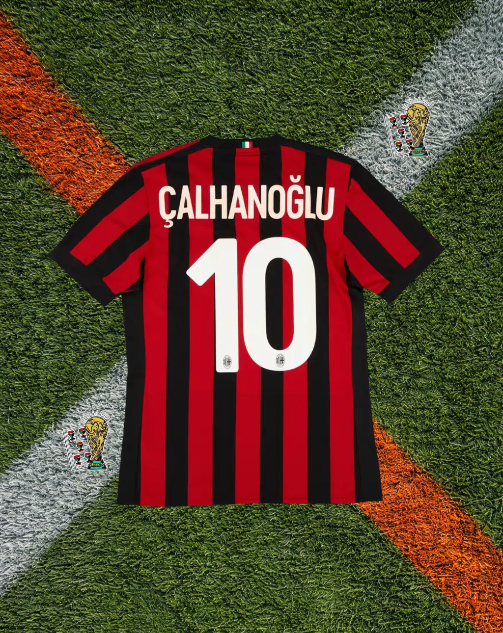 AC Milan 2017–18 Home Jersey – Çalhanoğlu #10 -Modern Rossoneri Classic