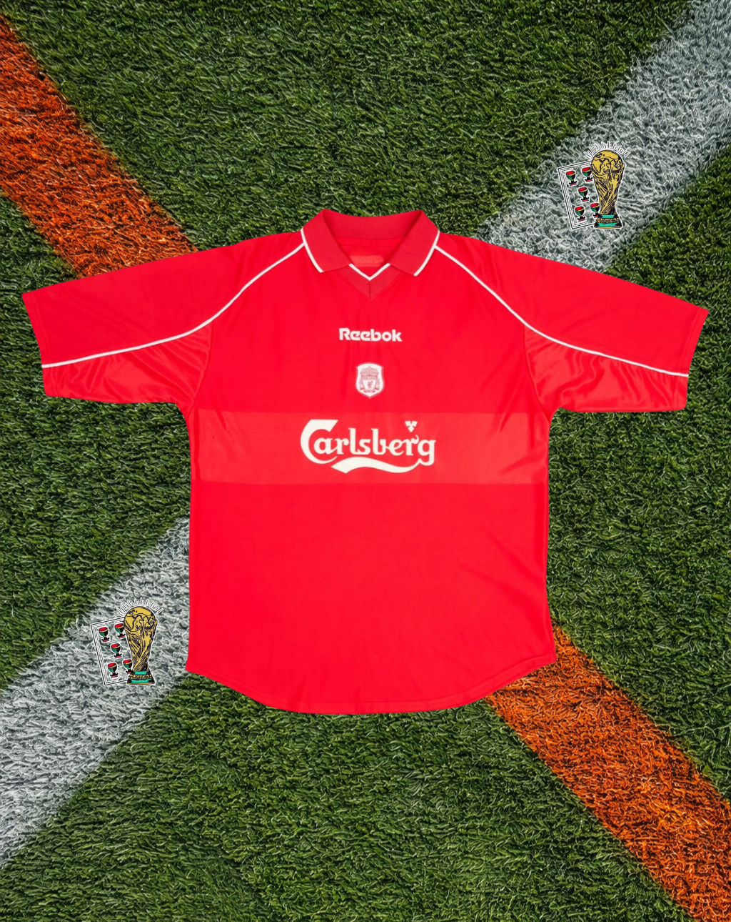 Liverpool FC 2000–02 Home Redknapp #11 – Reebok Red Classic Football Shirt Carlsberg Vintage