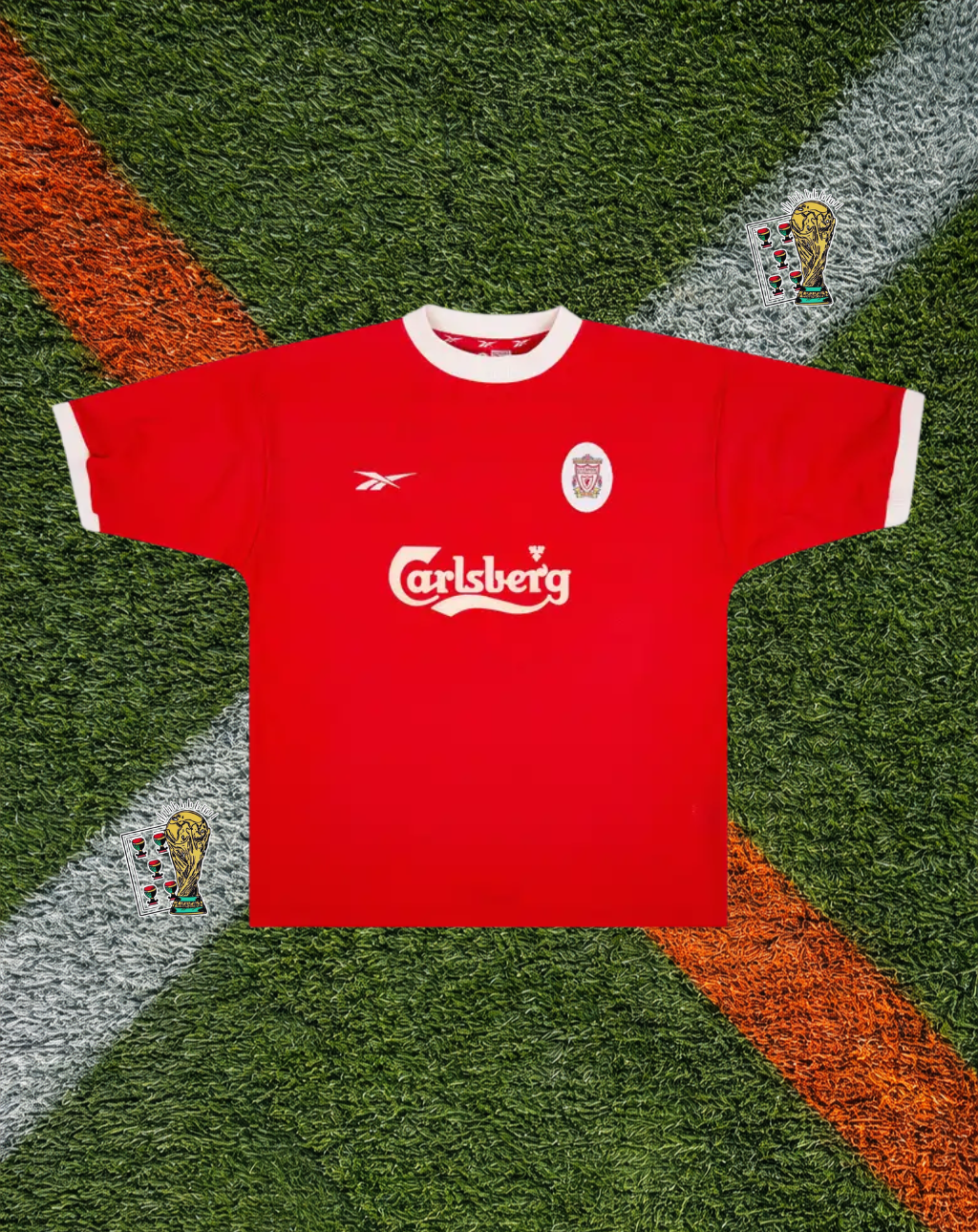 Liverpool FC 1998–2000 Home Carragher #23 – Reebok Red Retro Football Shirt Carlsberg Vintage Jersey