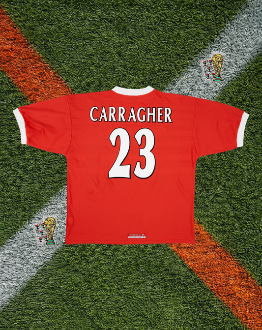 Liverpool FC 1998–2000 Home Carragher #23 – Reebok Red Retro Football Shirt Carlsberg Vintage Jersey