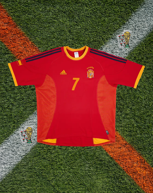 Spain 2002 World Cup Home Jersey – RAÚL #7 – Korea/Japan Edition