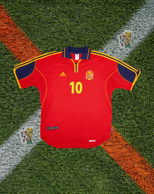 Spain 2000–2002 Home Jersey – RAUL #10 – Euro 2000 / Pre-2002 World Cup Era