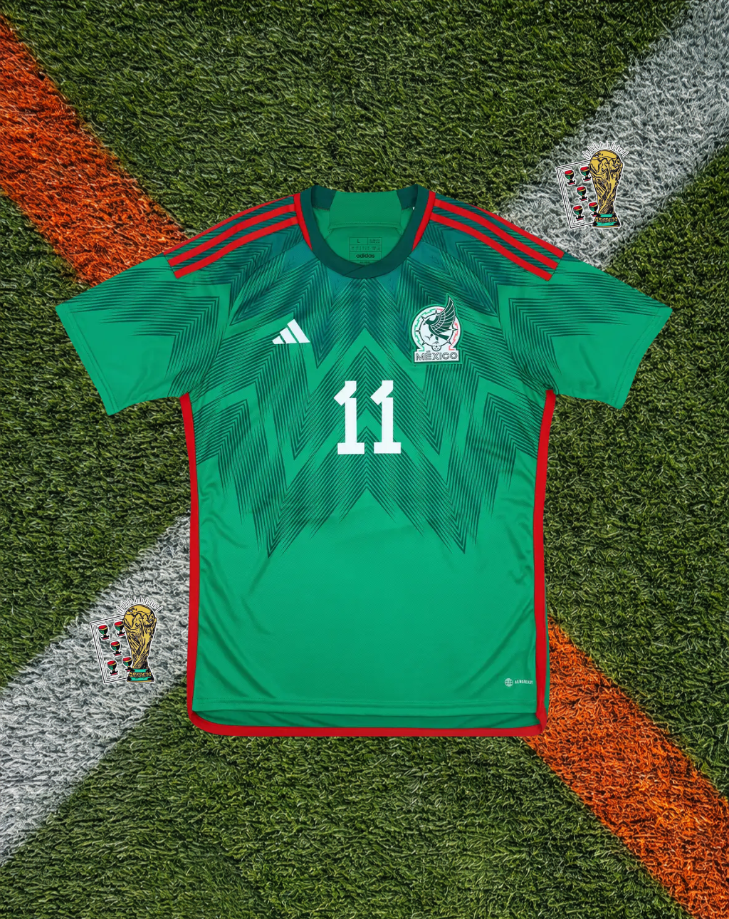 Mexico 2022 Home World Cup Jersey – S. Giménez #11 – Qatar 2022 Edition