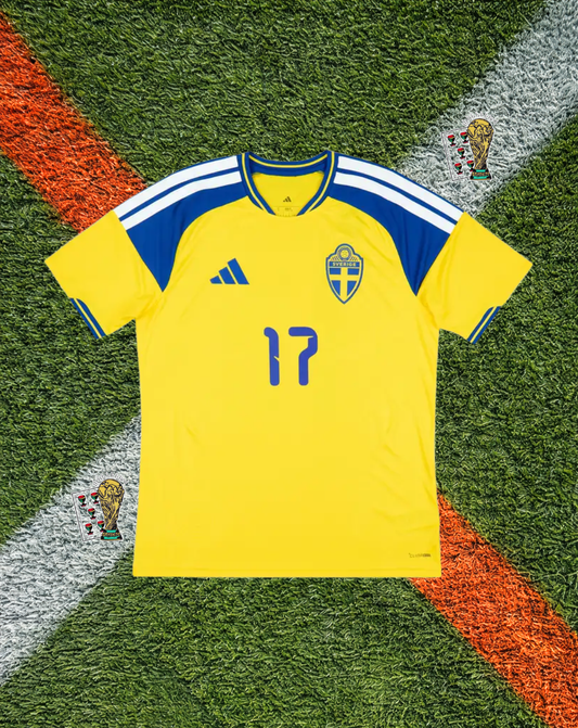 Sweden 2026 Home Jersey – "Blue & Yellow" World Cup Edition