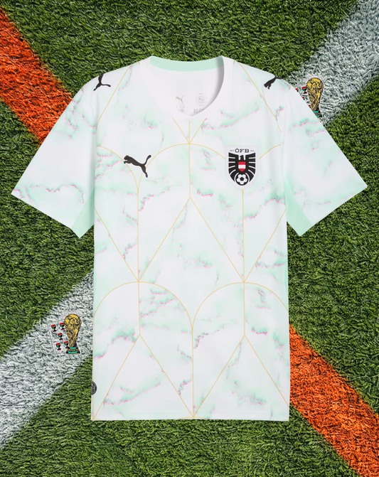 Austria 2026 Away Men's Soccer Jersey – "The Alpine Static"- World Cup Edition