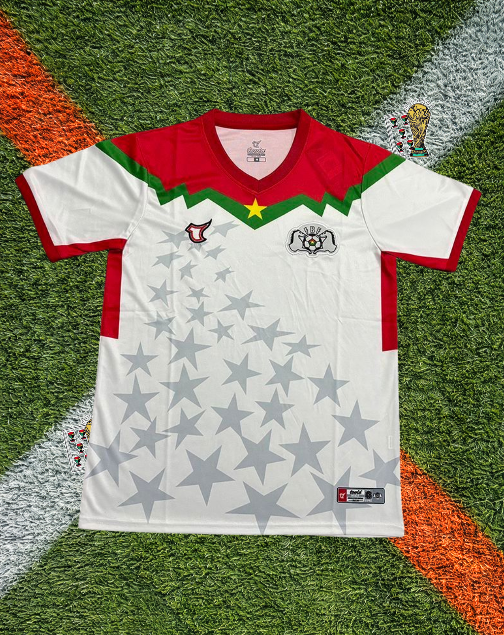 Burkina Faso 2025/2026 Away - Puma Dynamic White Traditional Geometric Stallion Graphic