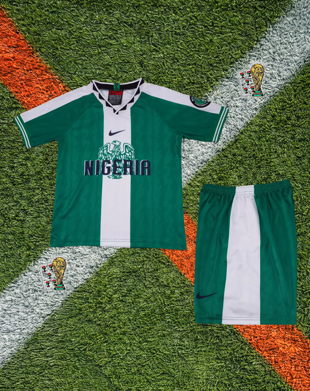 Nigeria 1996 Home Okocha #10 Rare Soccer Jersey – Vintage Super Eagles Kit with Classic 90s Flair- Youth Edition