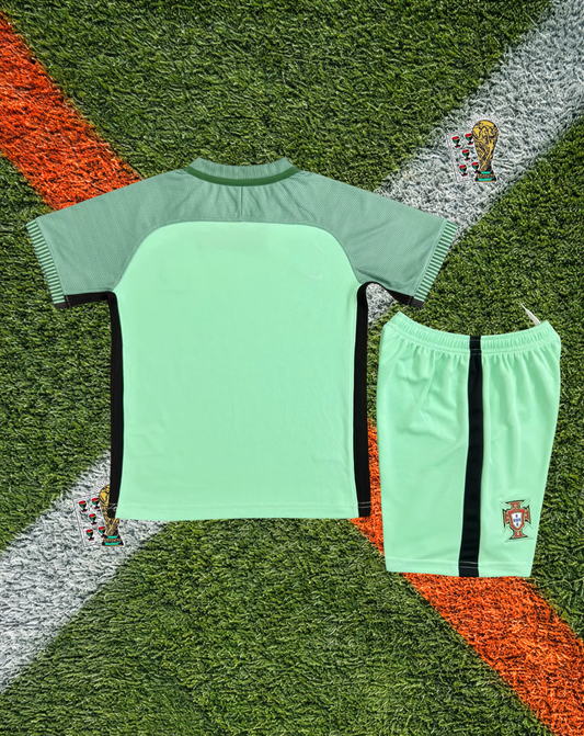 Portugal 2016 Away Jersey – Ronaldo #7 -Euro Champions Mint Fade -Kids Edition