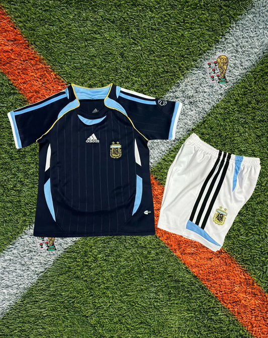 Argentina 2006 Away  Jersey – Vintage World Cup Edition- Kids Version