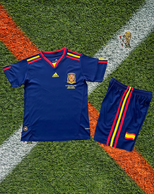 Spain 2010 Away  Iconic World Cup Final Soccer Jersey – Legendary Championship Kit- Kids Edition