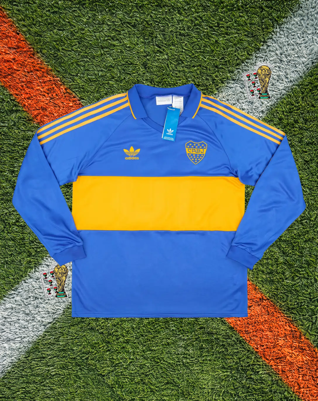 Boca Juniors 1993 Reissue Home Long Sleeve Shirt – #10 – Retro La Bombonera Edition