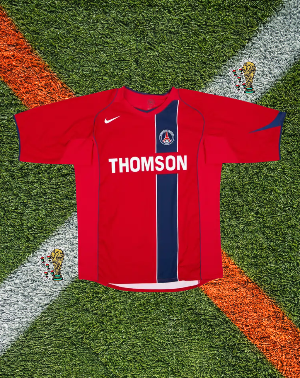 Paris Saint-Germain 2004-05 Away Pauleta #9  – Red Thomson PSG Kit