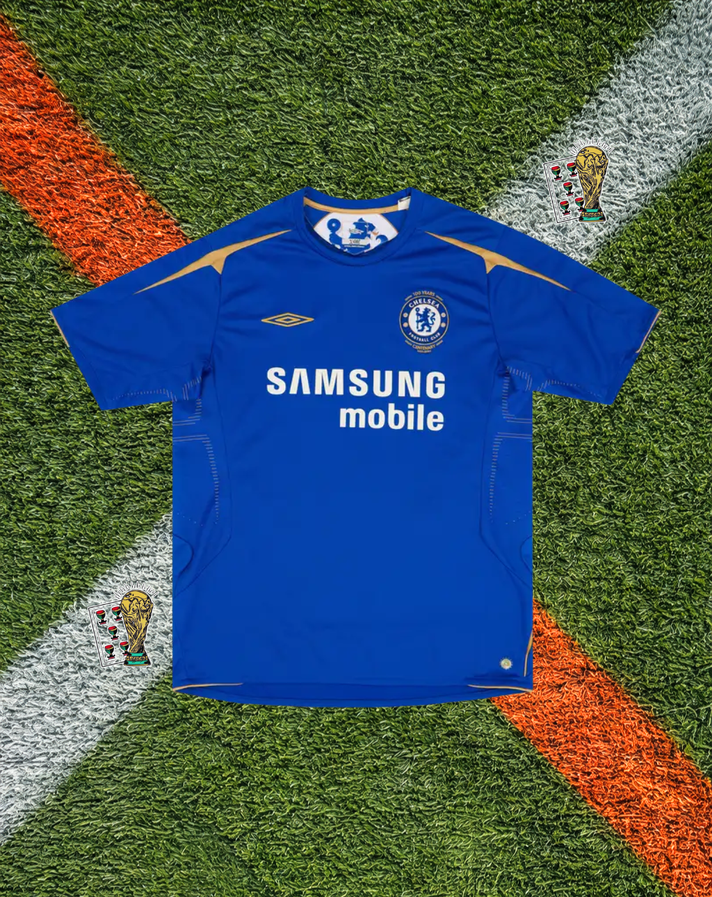 Chelsea 2005–06 Home Centenary Jersey – Lampard #8 – Umbro Blue Samsung Mobile