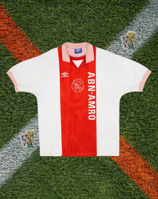 Ajax Amsterdam 1996-1997 Home Jersey – KLUIVERT #9- "Final Season at De Meer" Edition