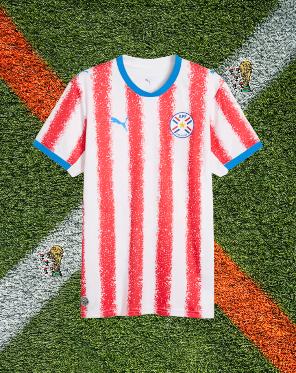 Paraguay 2026 Home Jersey – Classic Red and White Striped V-Neck World Cup Edition