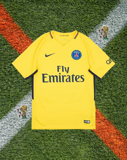 Paris Saint-Germain 2017-18 Away Neymar Jr #10 - – Yellow Fly Emirates PSG Kit