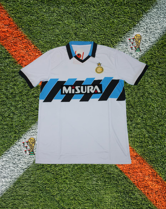 Inter Milan 1990-1991 Away Jersey - Matthäus #10 – Uhlsport "Misura" Edition