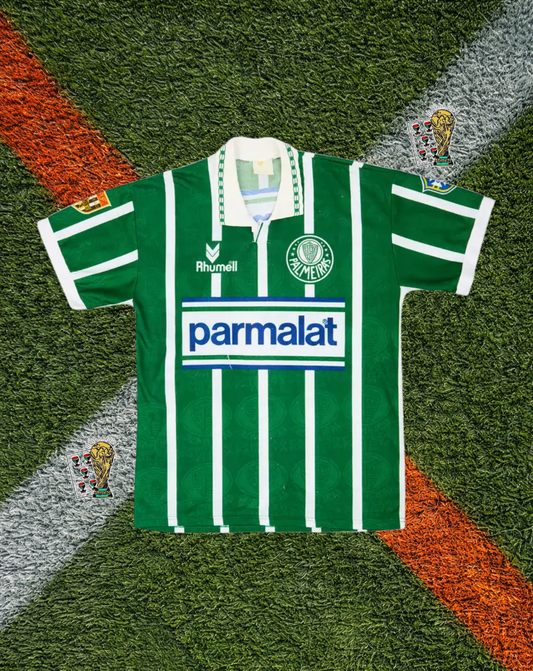 Palmeiras 1993/1994 Home Jersey – EDMUNDO #7 - "The Vertical Pinstripe Classic"