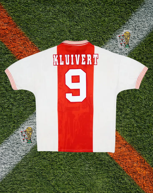 Ajax Amsterdam 1996-1997 Home Jersey – KLUIVERT #9- "Final Season at De Meer" Edition