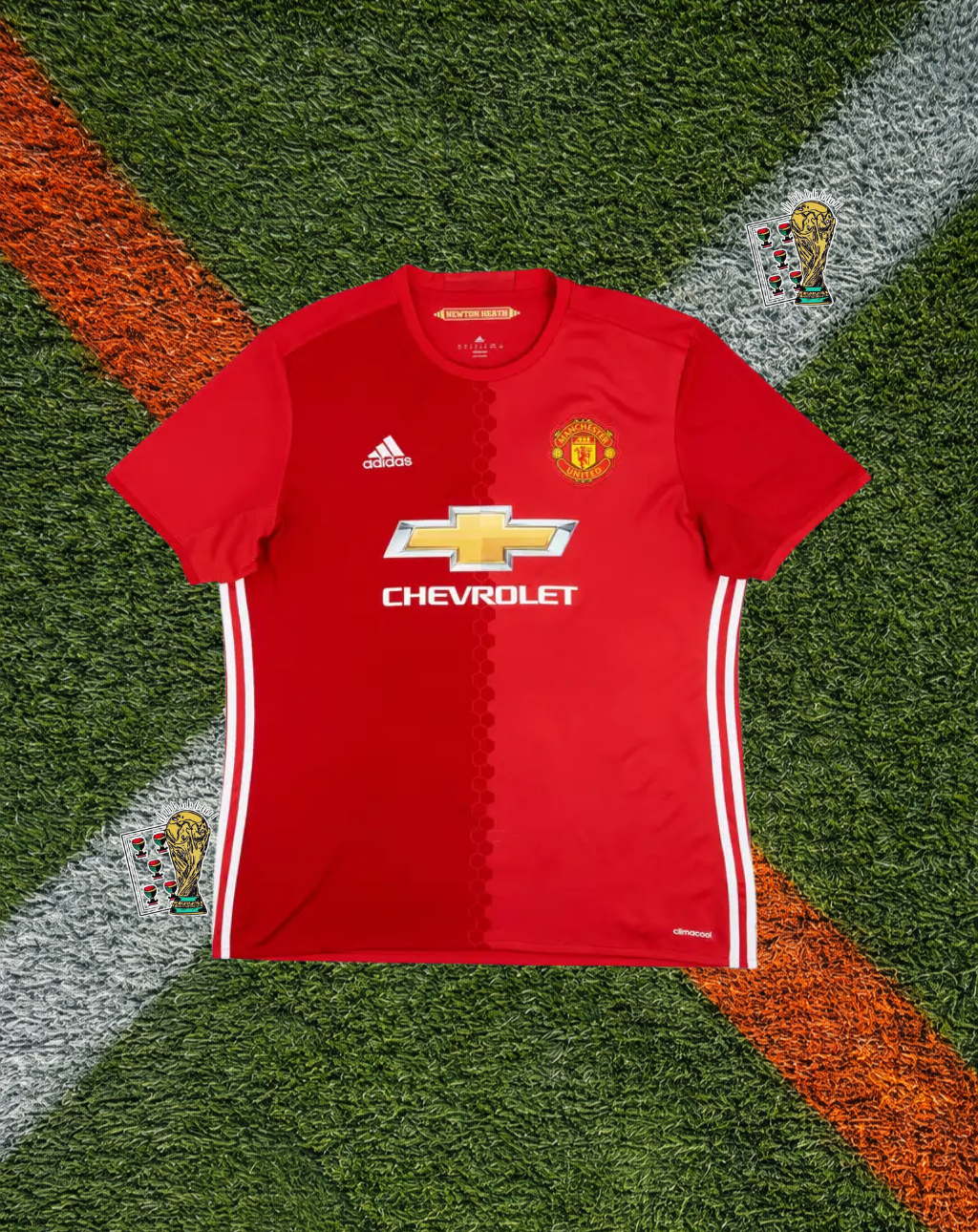 Manchester United 2016–17 Home Ibrahimović #9 – Adidas Red Retro Football Shirt Chevrolet Classic