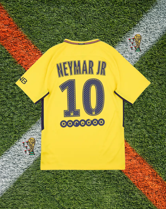 Paris Saint-Germain 2017-18 Away Neymar Jr #10 - – Yellow Fly Emirates PSG Kit