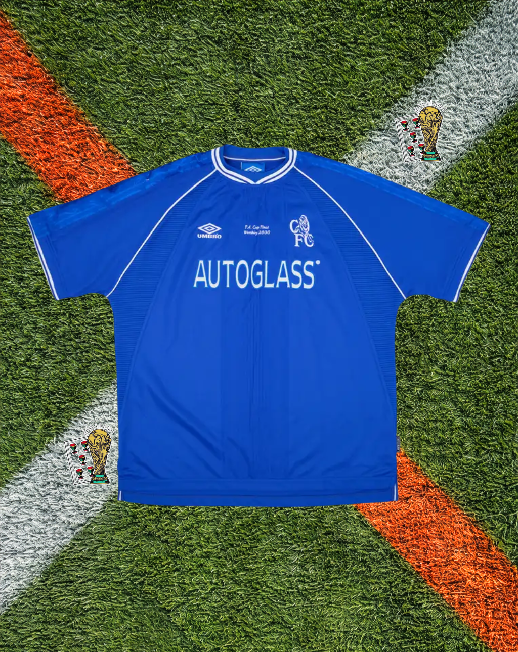 Chelsea Classic Football Shirt 1999–2001 Home Jersey – Zola #25 / Wise #11 – Umbro Autoglass Blue