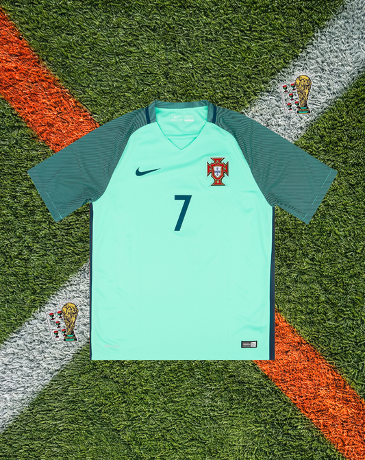 Portugal 2016 Away Jersey – Ronaldo #7 -Euro Champions Mint Fade Edition
