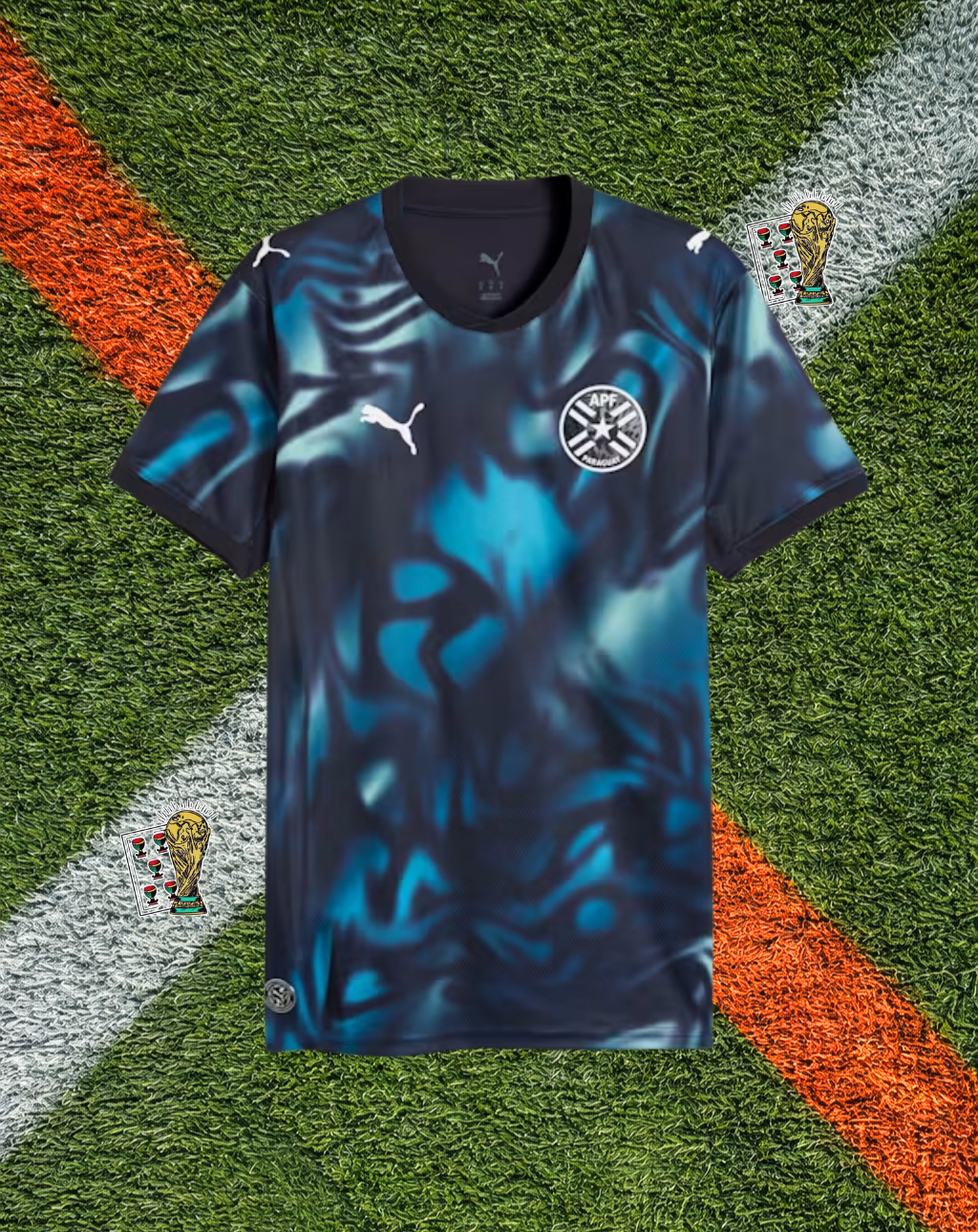 Paraguay 2026 Away Jersey – CObsidian Blue Silver Trim Crew-Neck World Cup Edition (Copy)